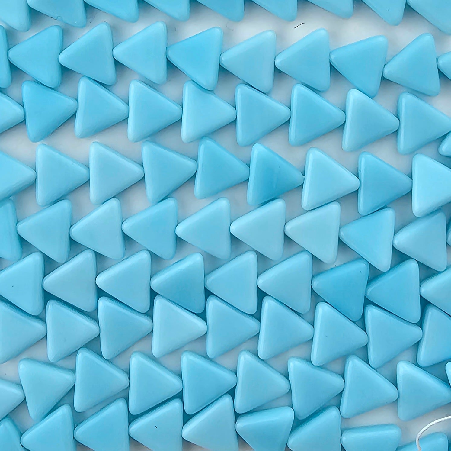 12mm Baby Blue Triangle