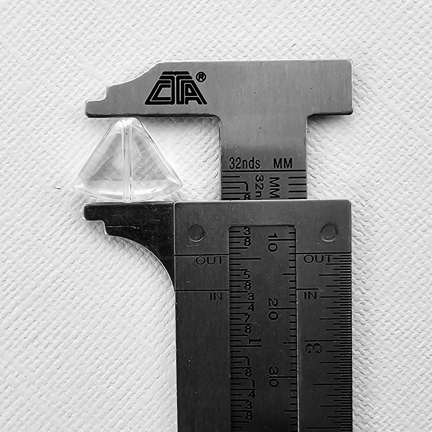 12x16mm Light Blue Luster Rounded Triangles