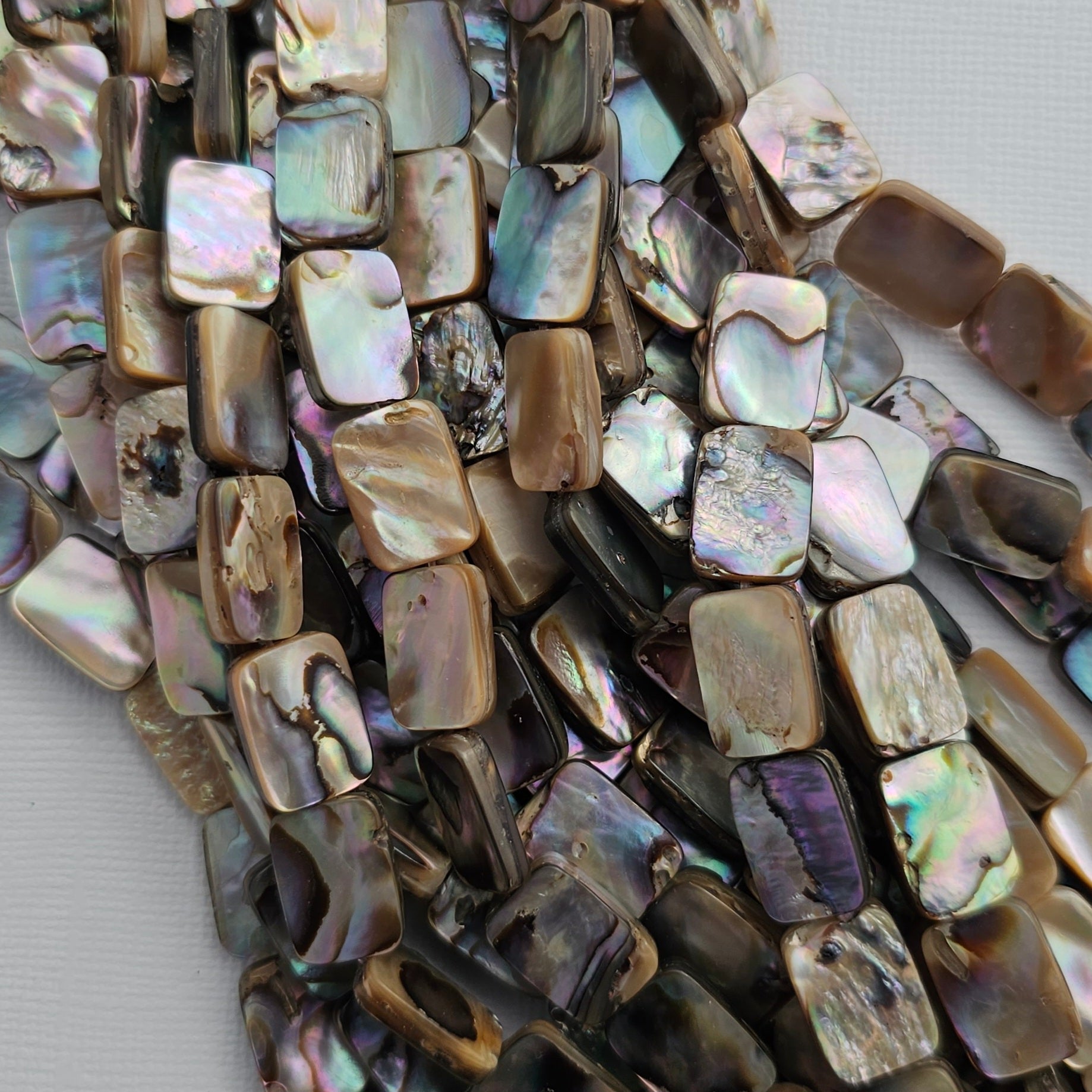 10x14mm Abalone Rectangles - North American
