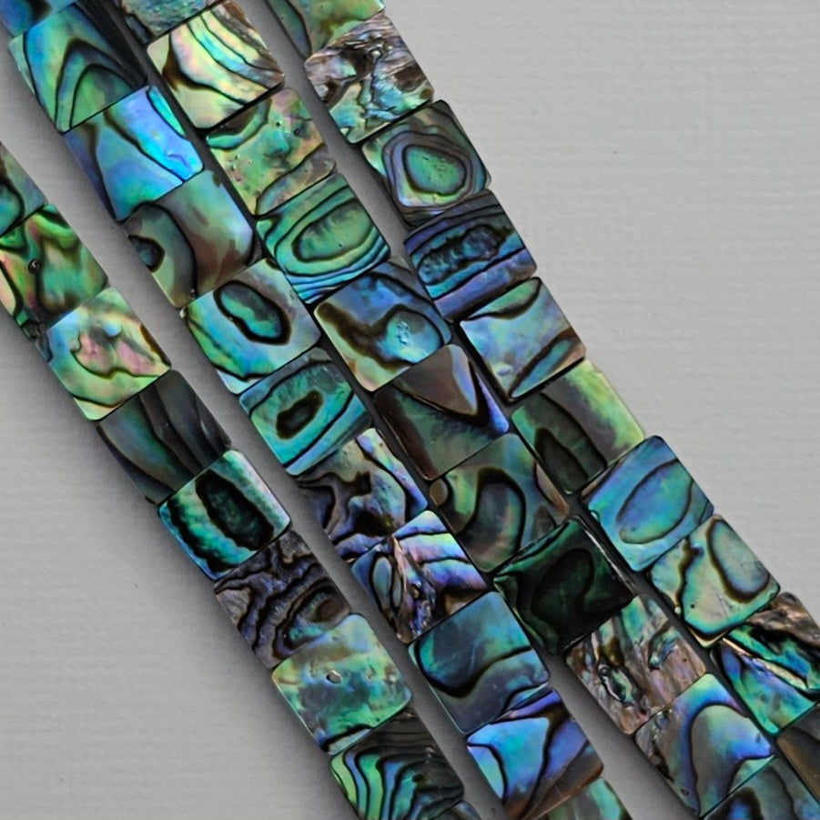 LIMITED EDITION 8MM Abalone Square - Paua