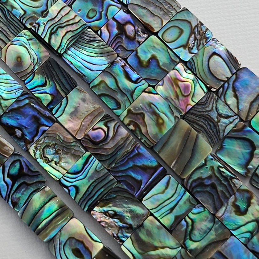 LIMITED EDITION 10mm Abalone Square - Paua