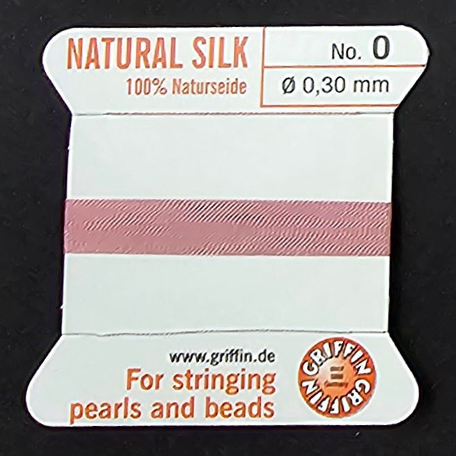 Griffin Silk - Dark Pink - 2 Meters with Needle