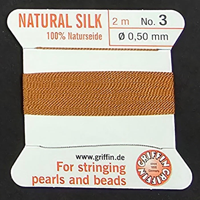 Griffin Silk - Cornelian - 2 Meters with Needle