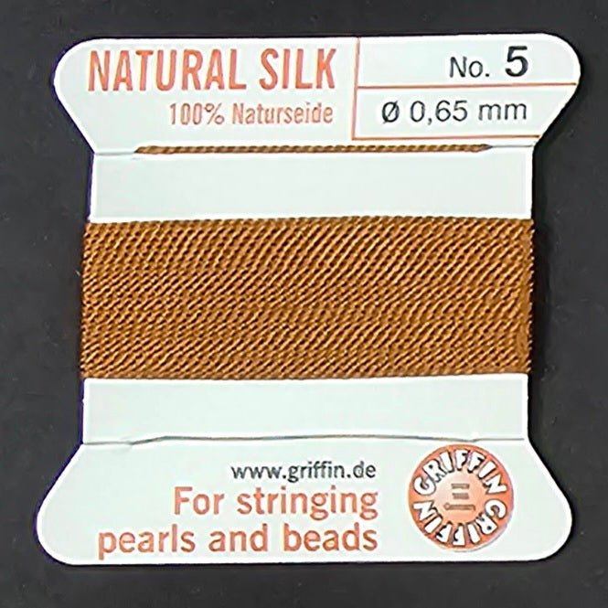 Griffin Silk - Cornelian - 2 Meters with Needle