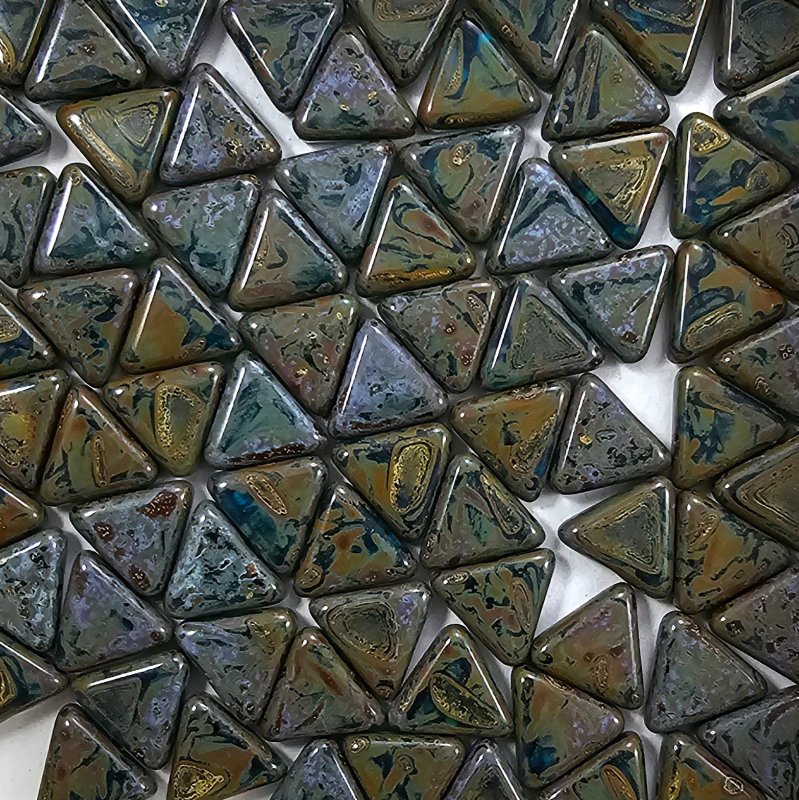 12mm - Transparent Capri Picasso - NEW BATCH