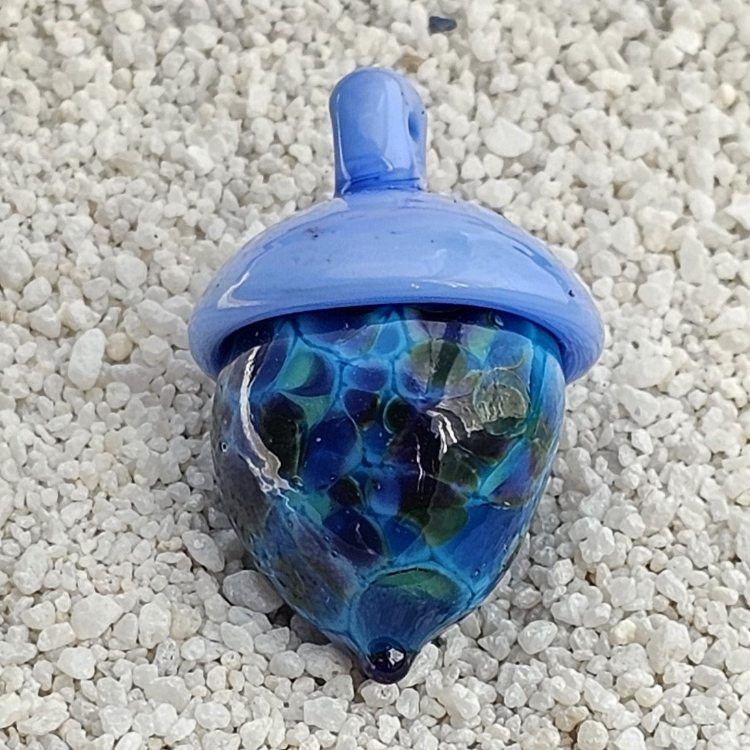 Handmade Lampwork Acorn #80