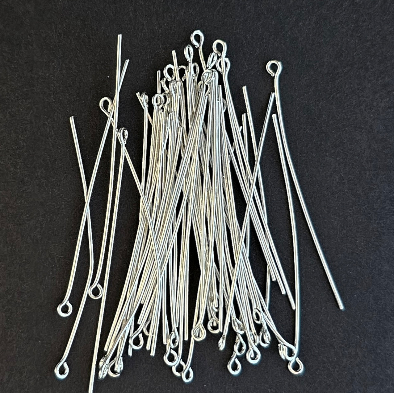 Silver Plated Eye Pins