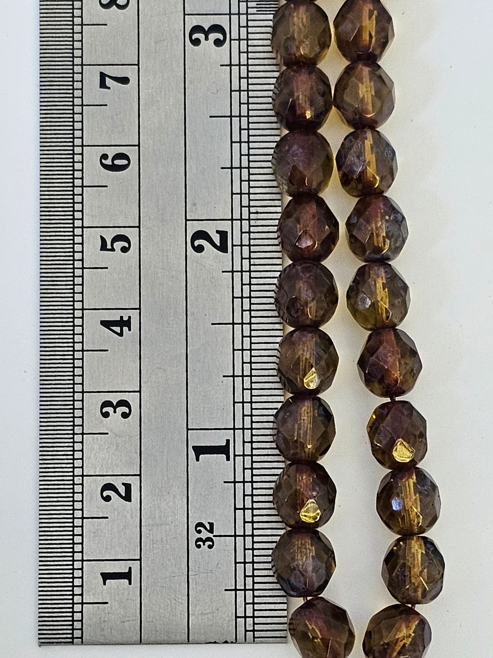 8mm - Black Diamond Picasso - Fire Polished