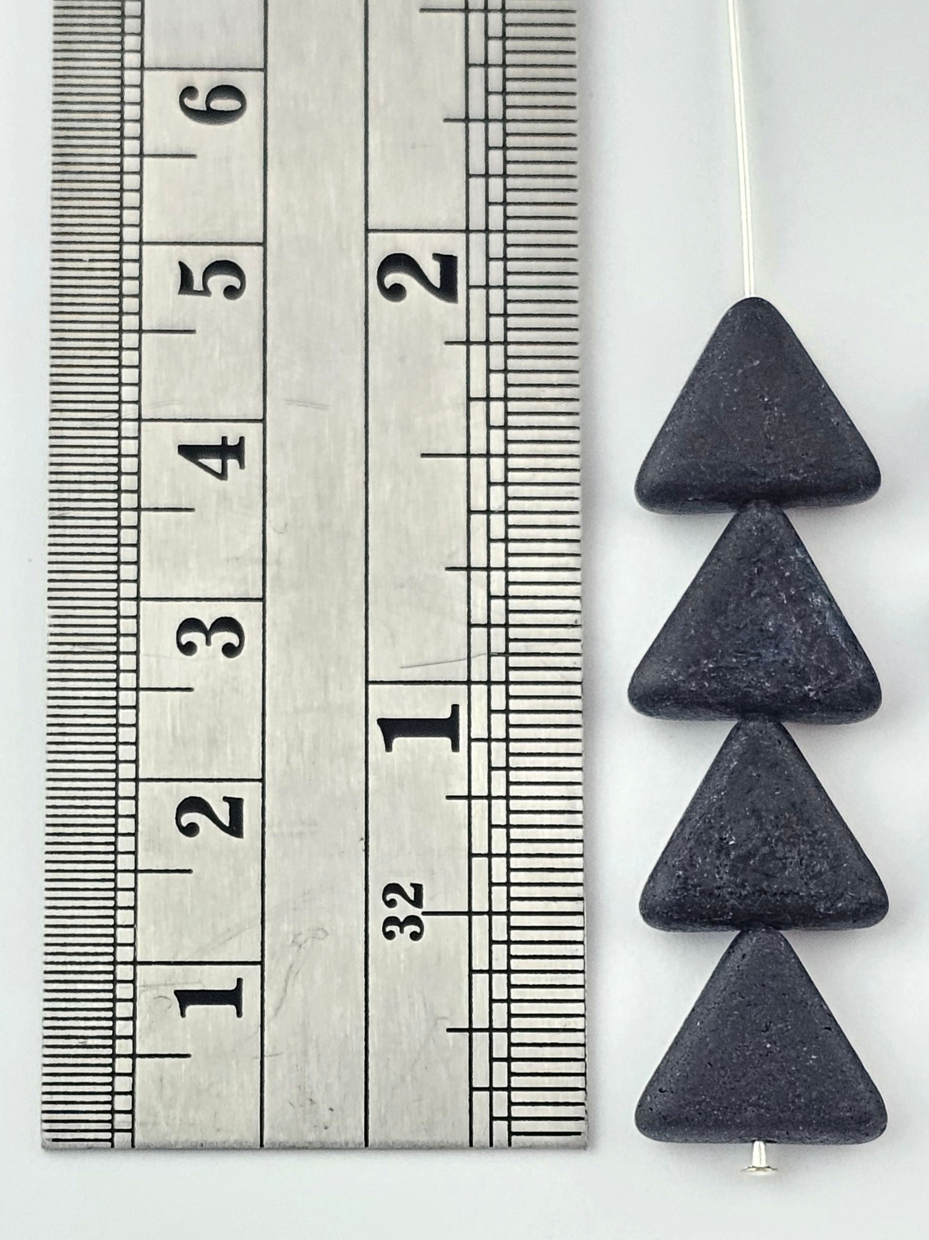 12mm Black Etched Triangles