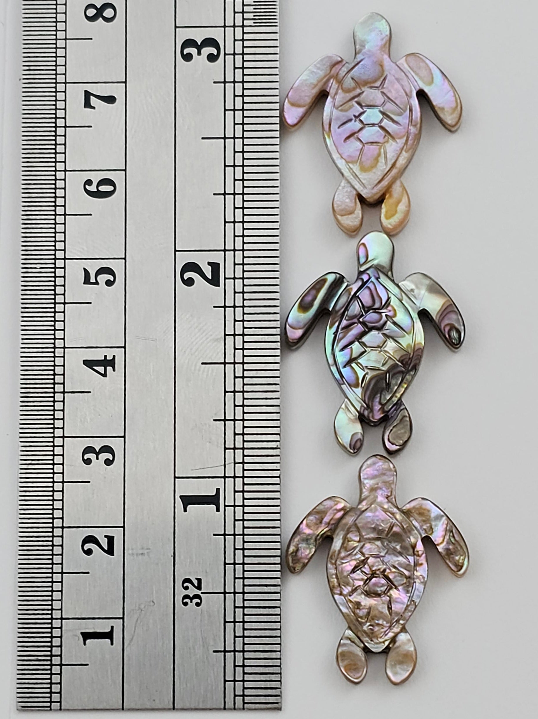 Carved Turtle Bead - North American  - 1 piece