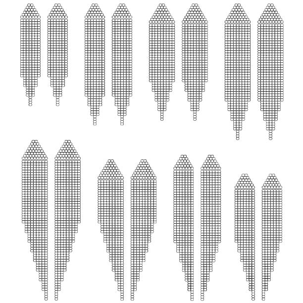 Single Drop Fringe Earring Templates - Miyuki 11/0 Round – Talisman Beads single-drop-fringe-earring-templates-miyuki-11-0-round-talisman-beads