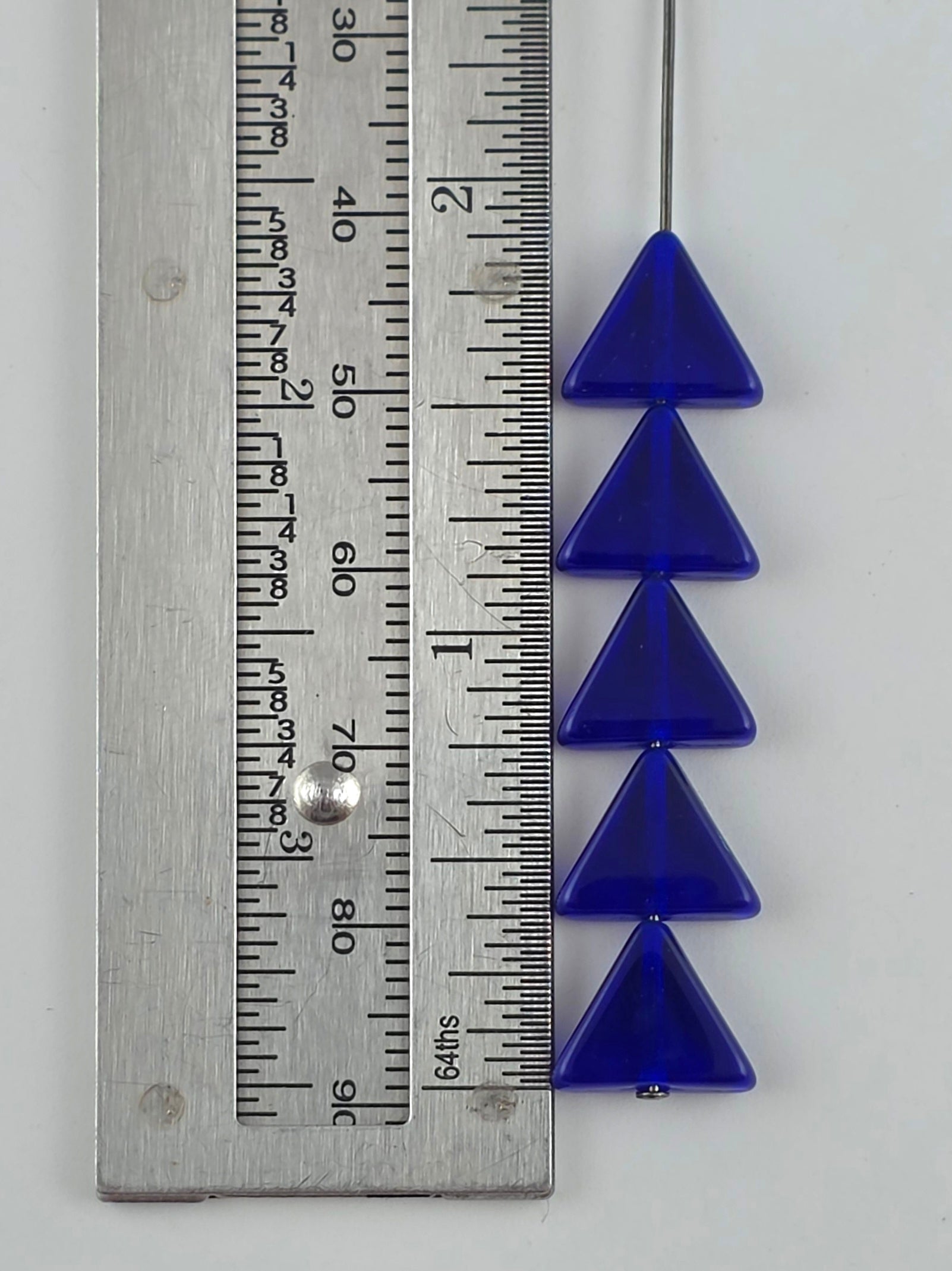 10mm Transparent Cobalt Triangles NEW BATCH