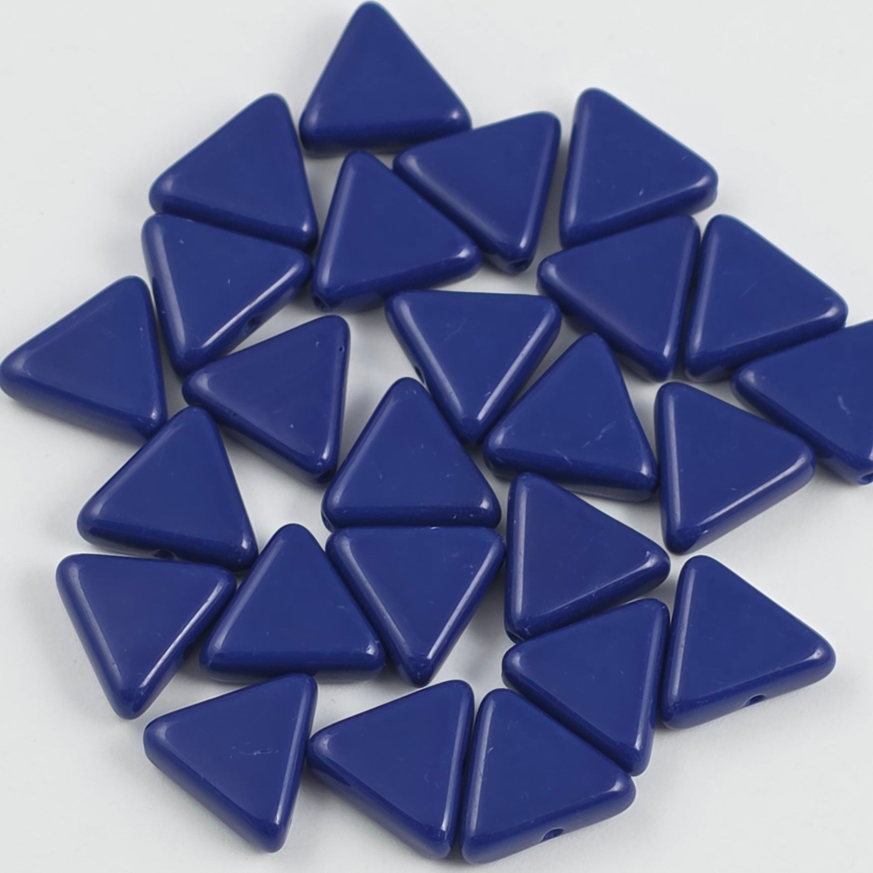 12mm Cobalt Opaque Triangle - NEW BATCH