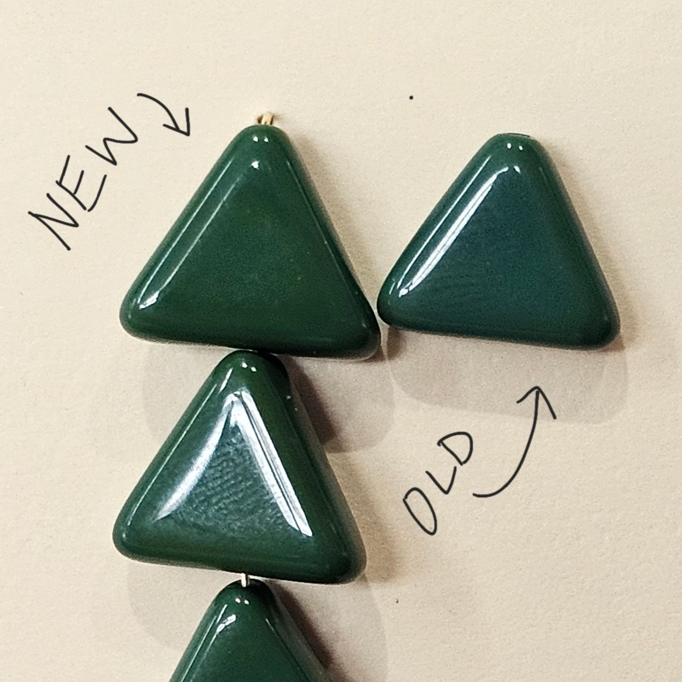 12mm Green Triangle NEW BATCH