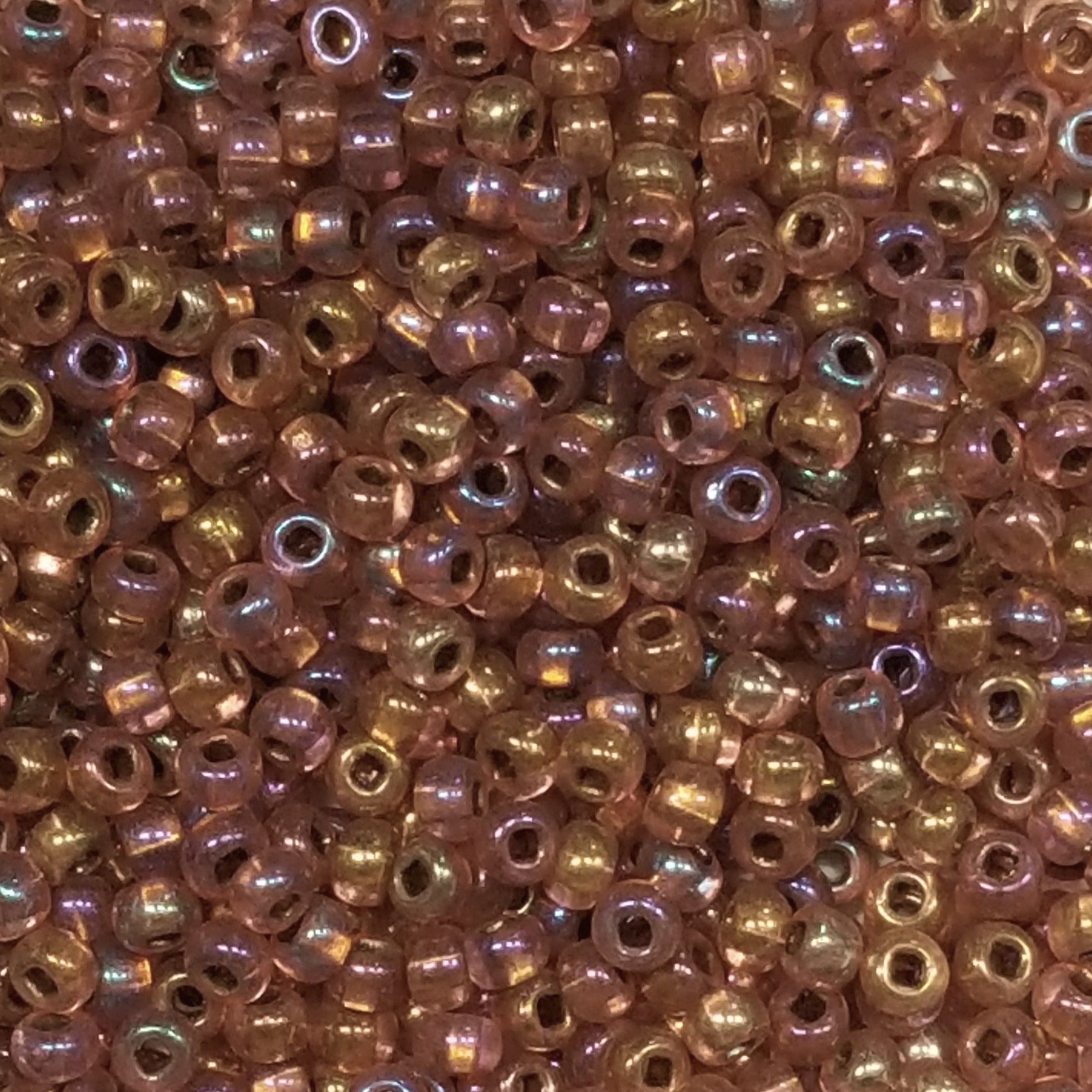 Rose Copper Lined Rainbow - Size 6/0 #1282