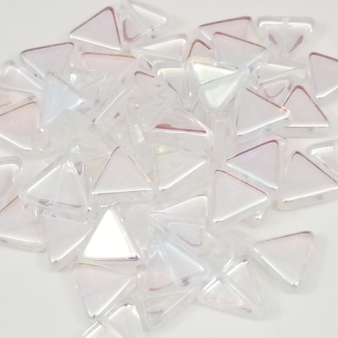 12mm Crystal AB Triangles