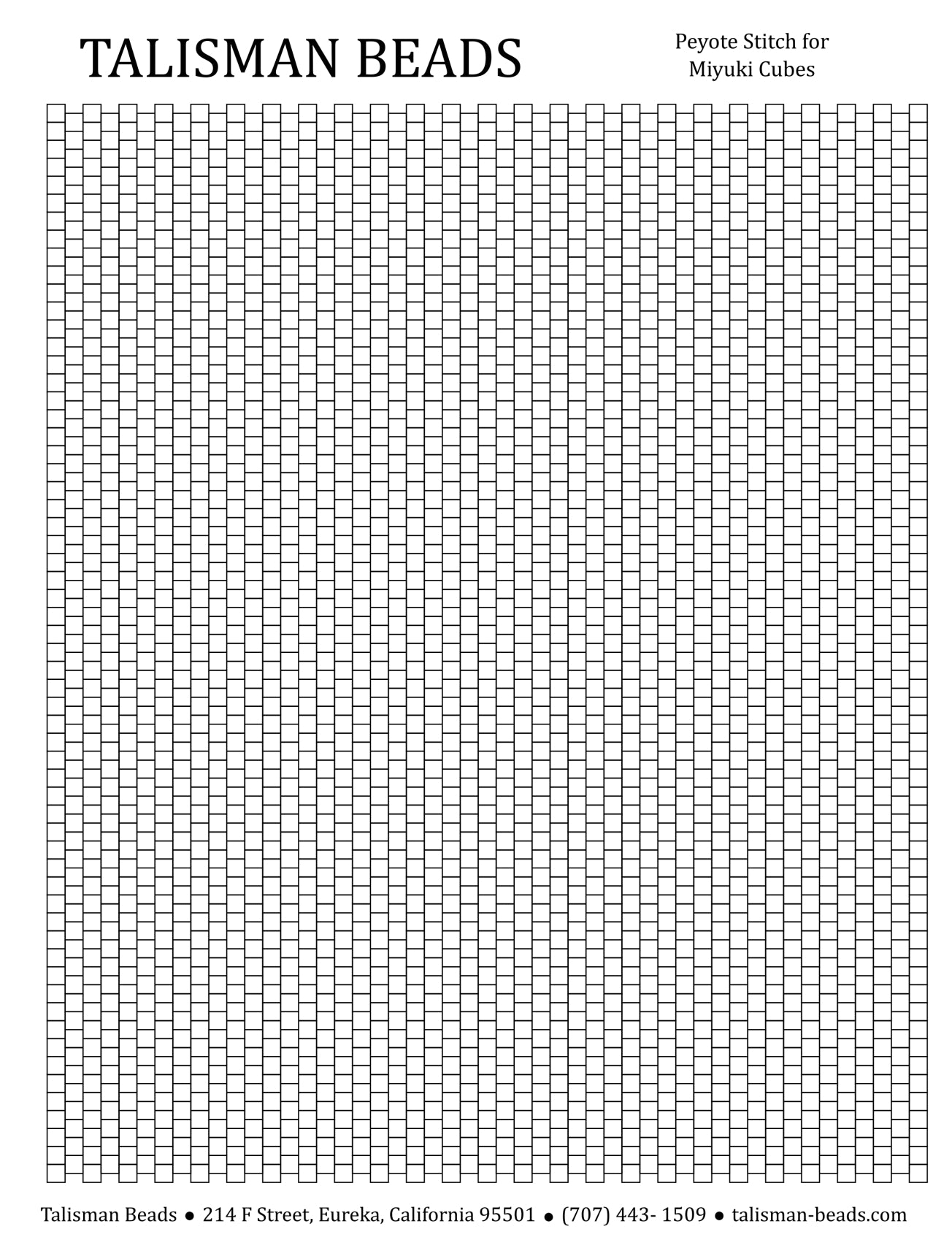 Cubes - Peyote Stitch Graph Paper – Talisman Beads cubes-peyote-stitch-graph-paper-talisman-beads