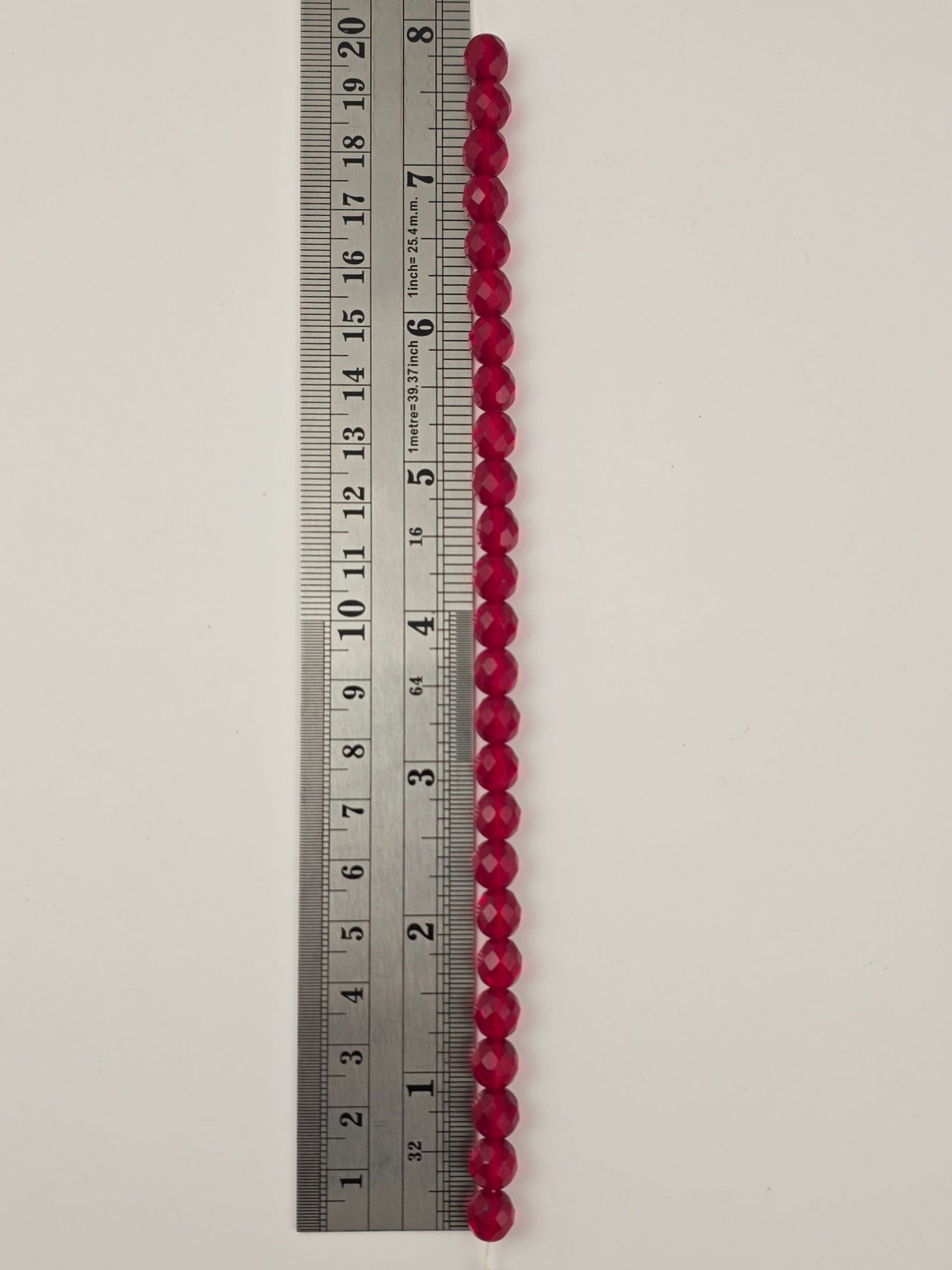 8mm - Light Garnet - Fire Polished