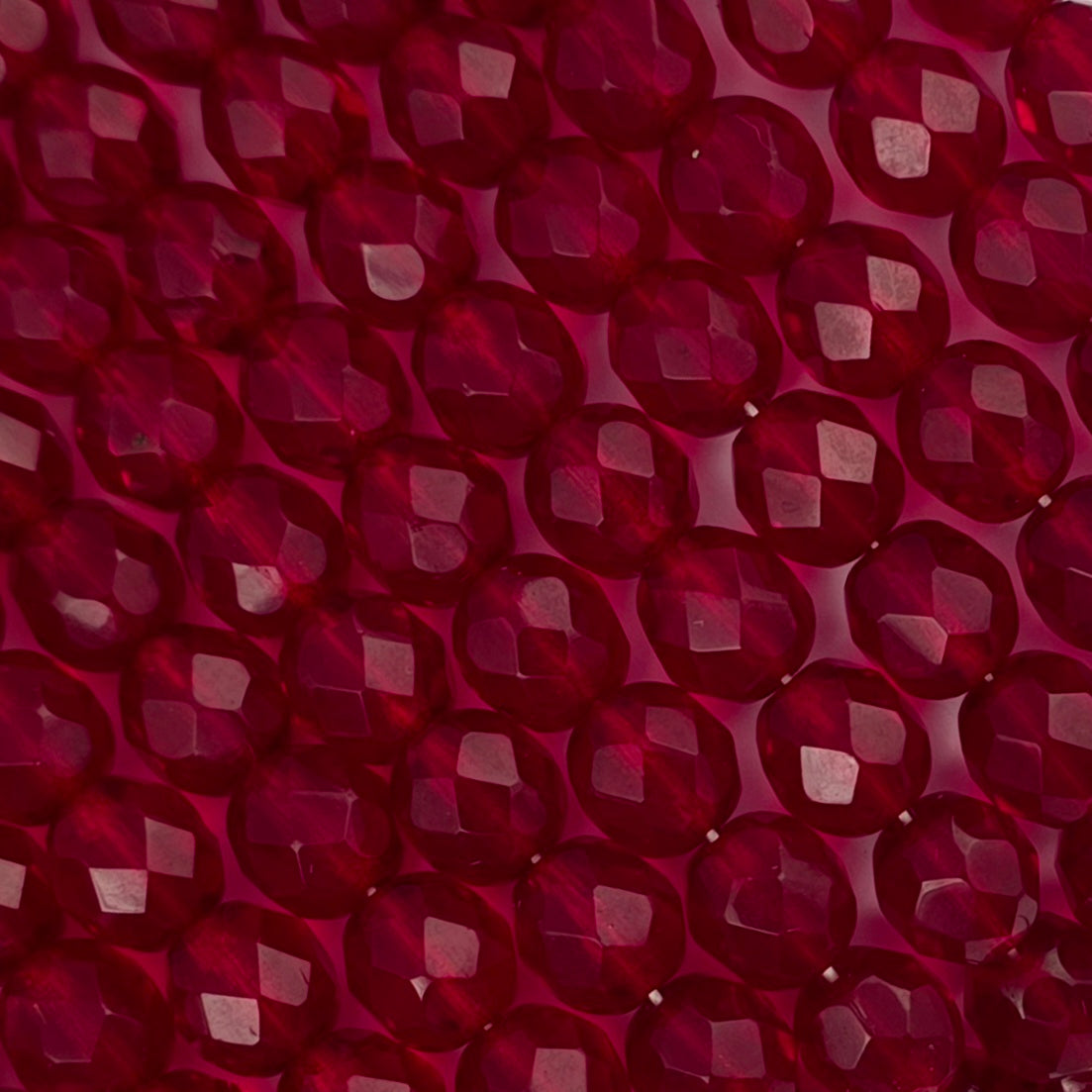 8mm - Garnet - Fire Polished