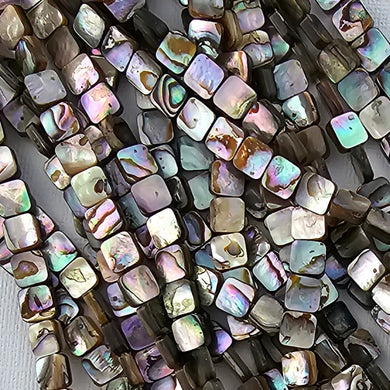 8mm Abalone Squares - North American