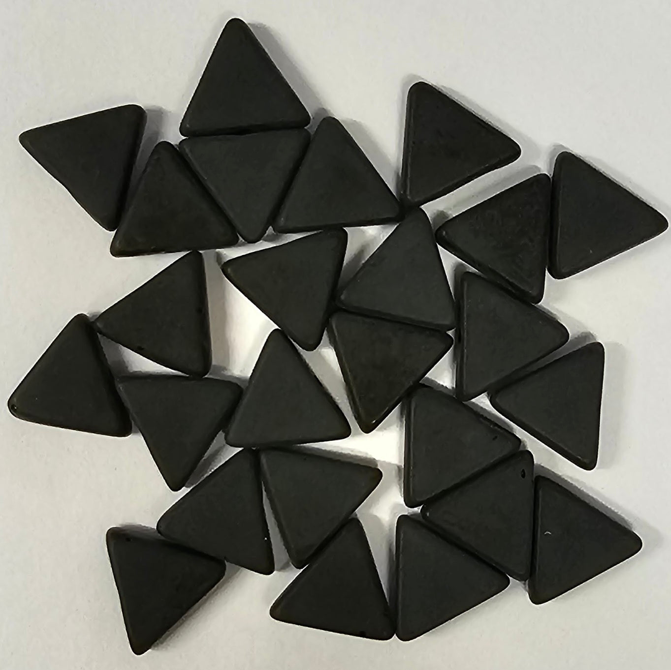 10mm Matte Black Triangles