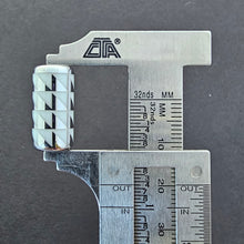 Triangle Barrel Beads - Silver Metallic