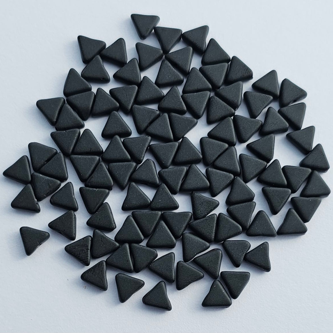 6mm Black Matte Triangles