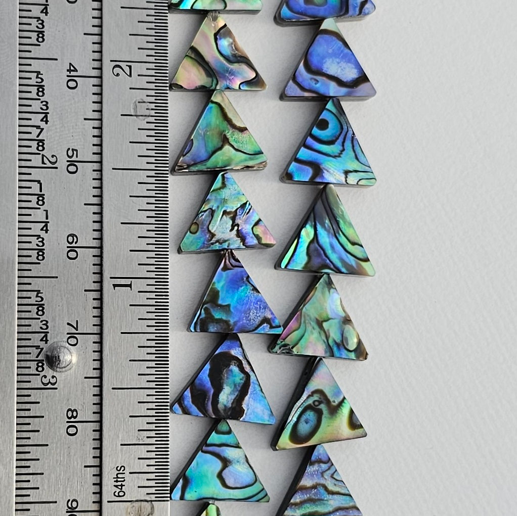 LIMITED EDITION 10MM Abalone Triangle - Paua