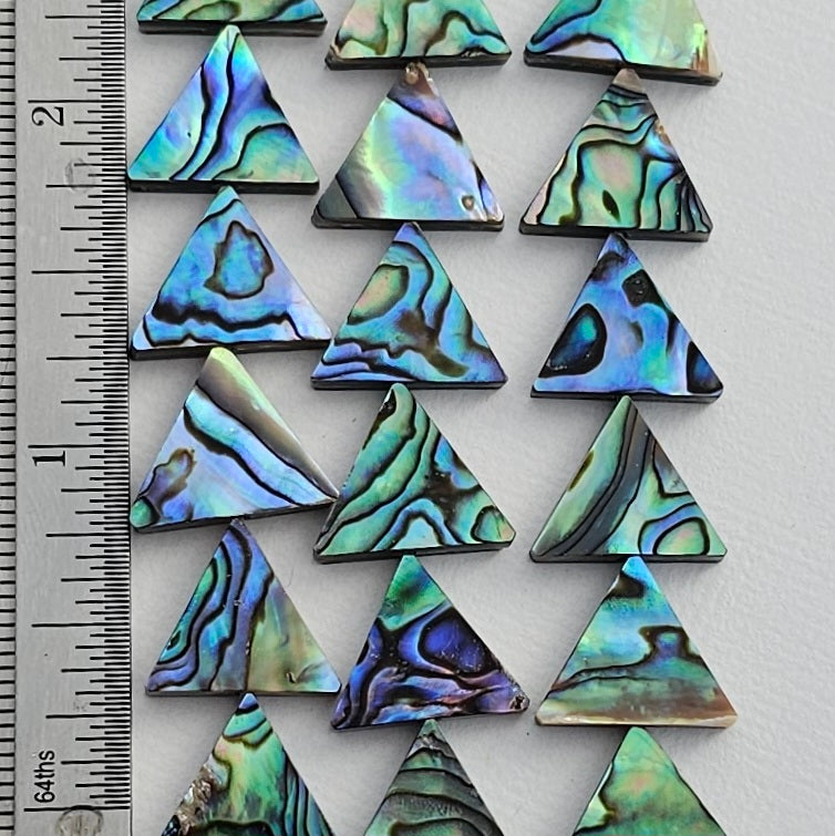 LIMITED EDITION 12MM Abalone Triangle - Paua