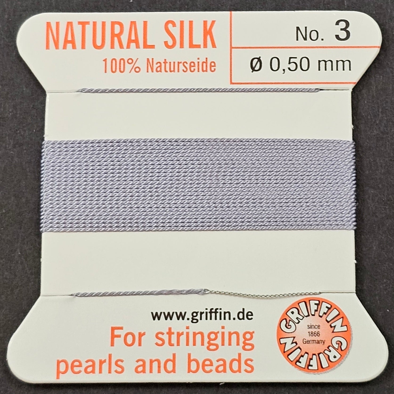 Griffin Silk - Lilac - 2 Meters with Needle