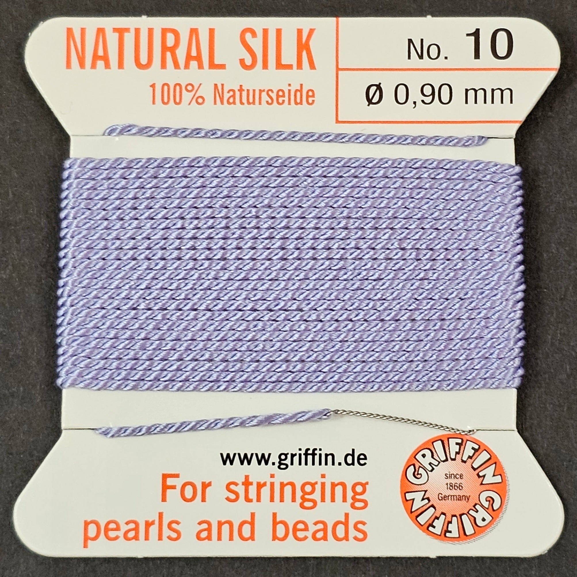 Griffin Silk - Lilac - 2 Meters with Needle