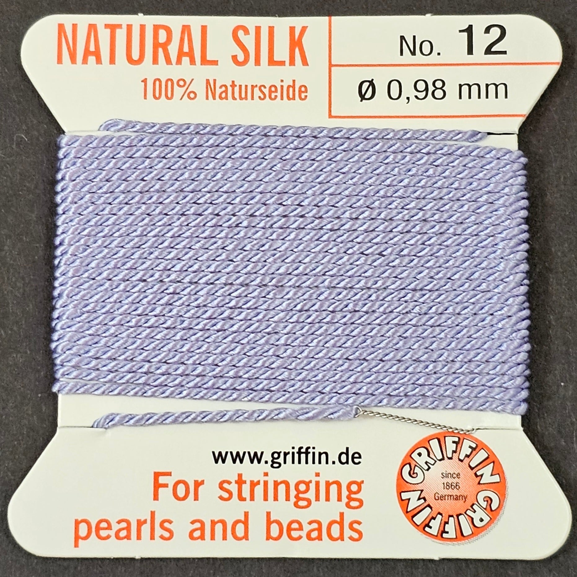 Griffin Silk - Lilac - 2 Meters with Needle