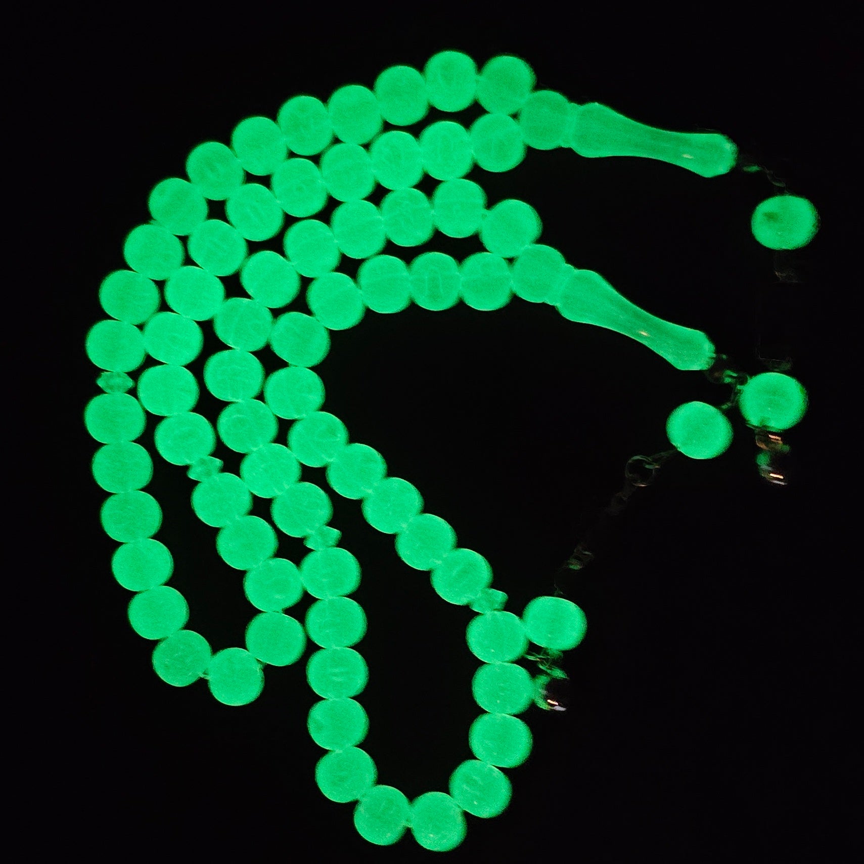 8x9mm Rondelle Glow In The Dark Beads