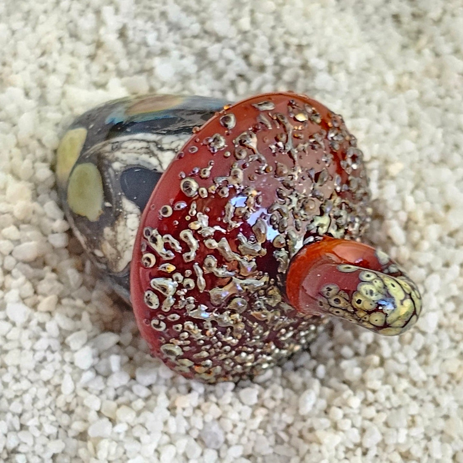 Handmade Lampwork Acorn #97