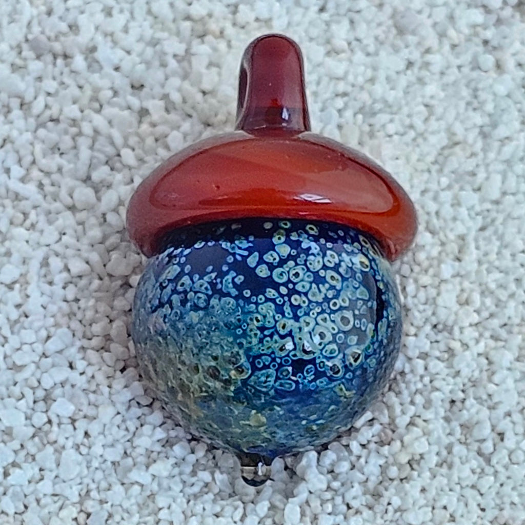 Handmade Lampwork Acorn #106