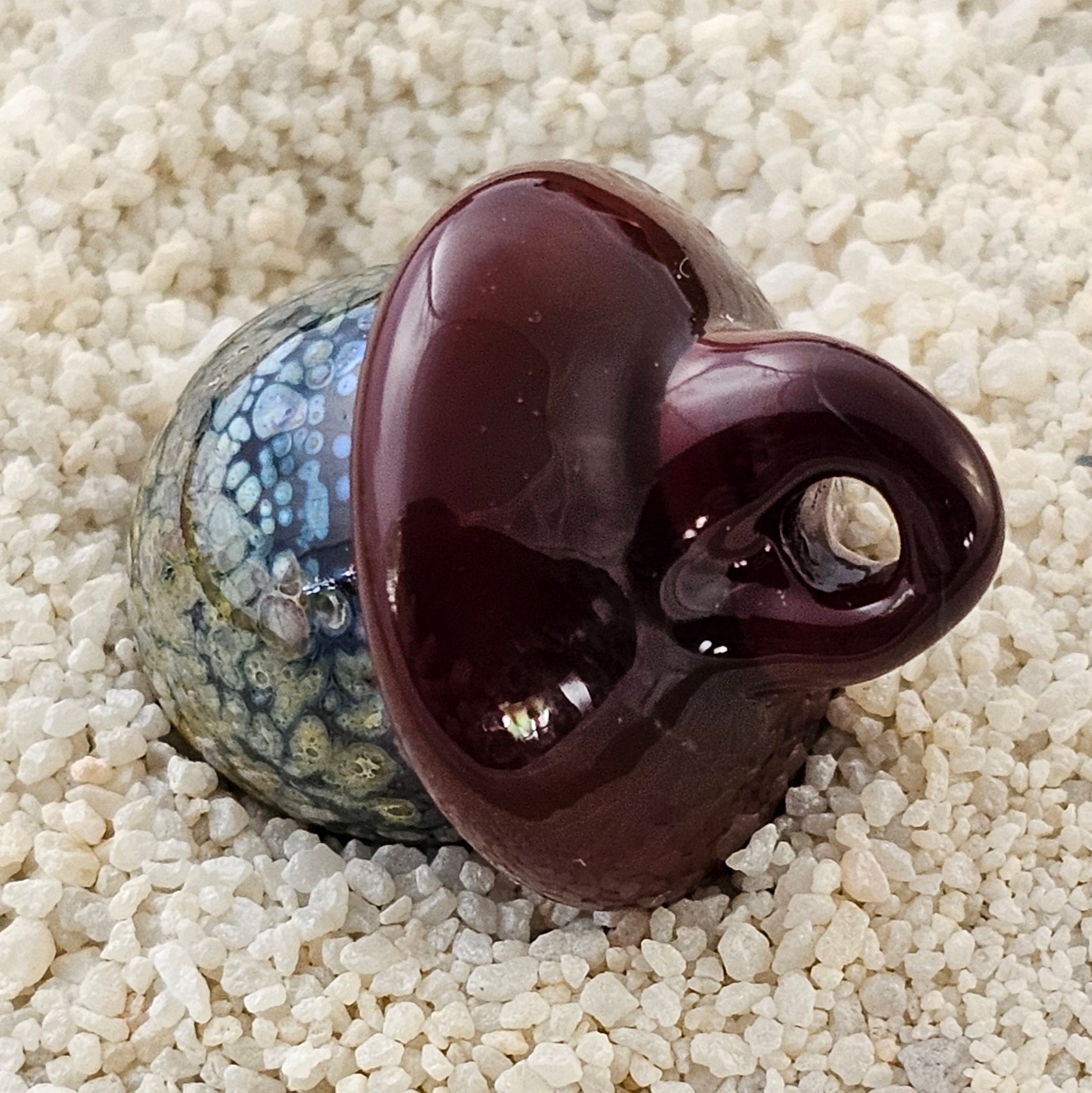 Handmade Lampwork Acorn #133