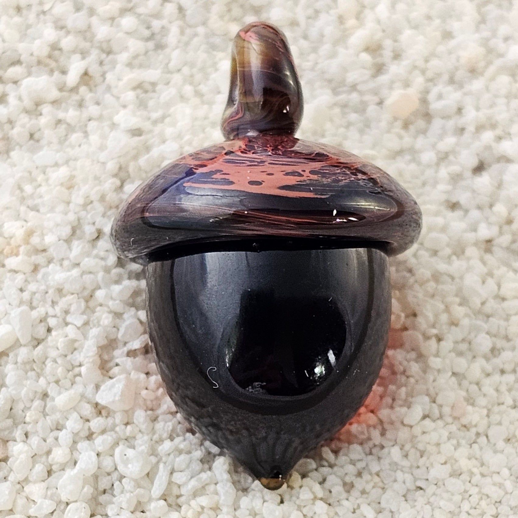 Handmade Lampwork Acorn #136