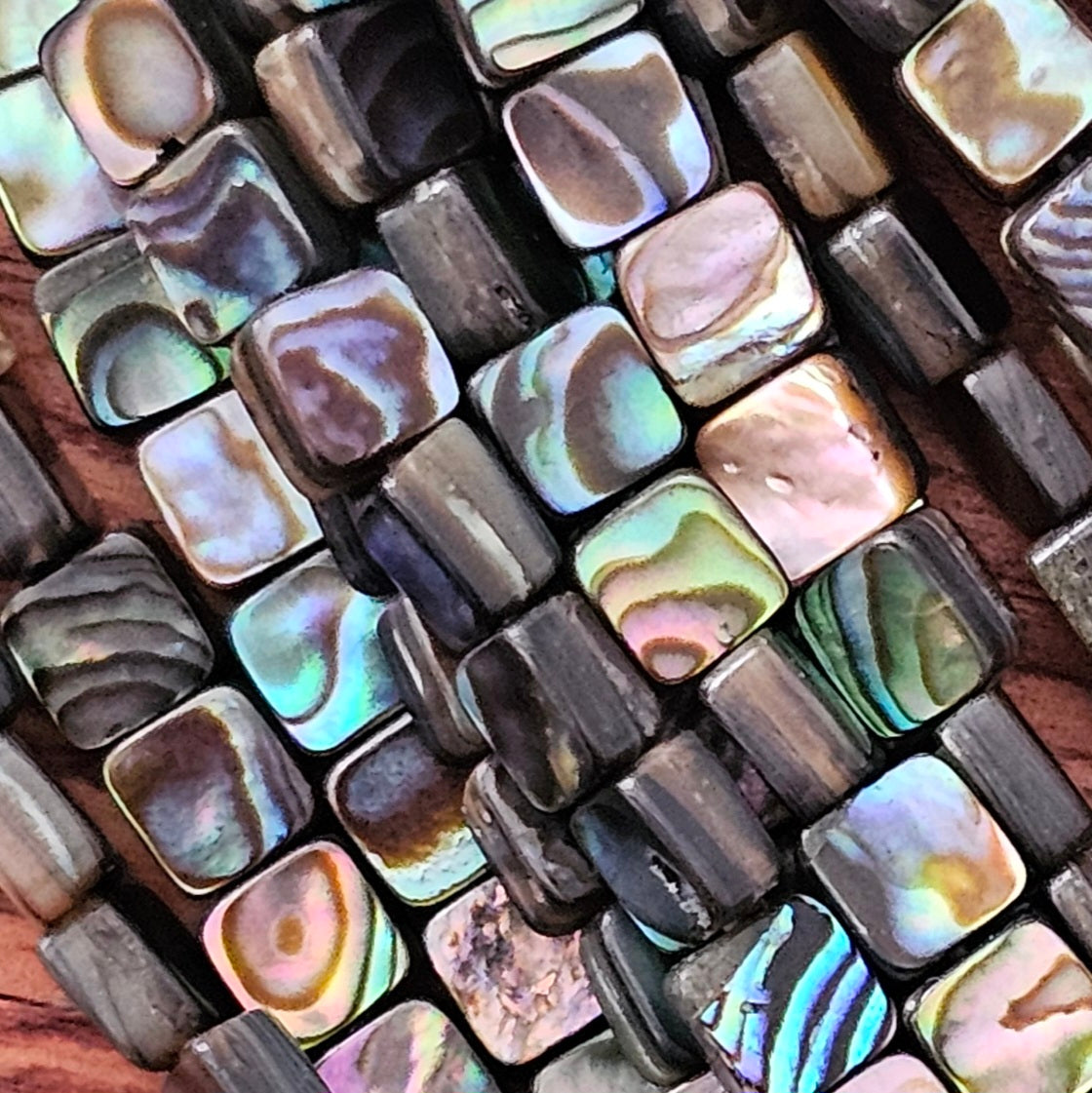 5mm Abalone Squares - Paua