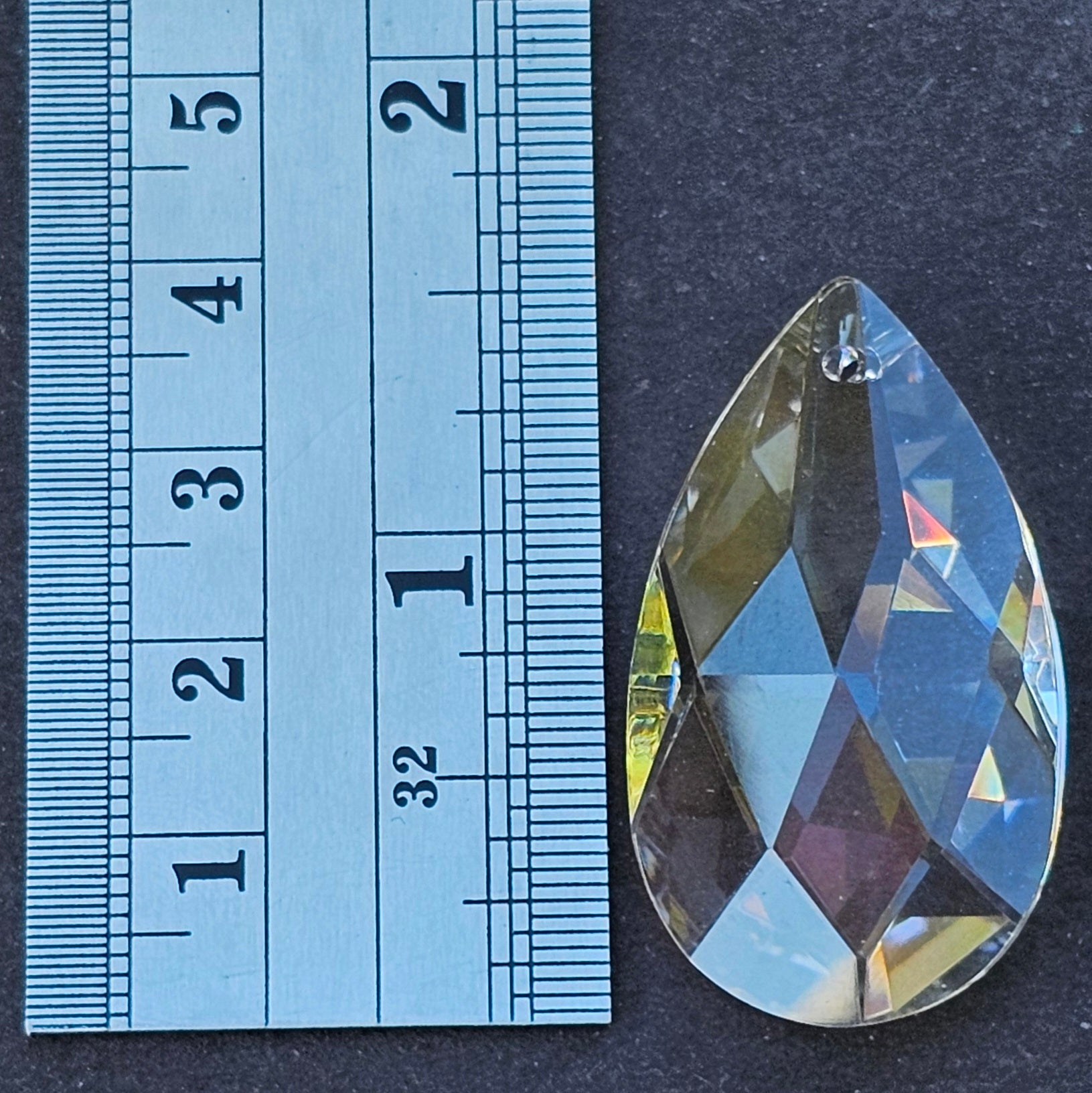 1.5" Tear Drop - Crystal Prism