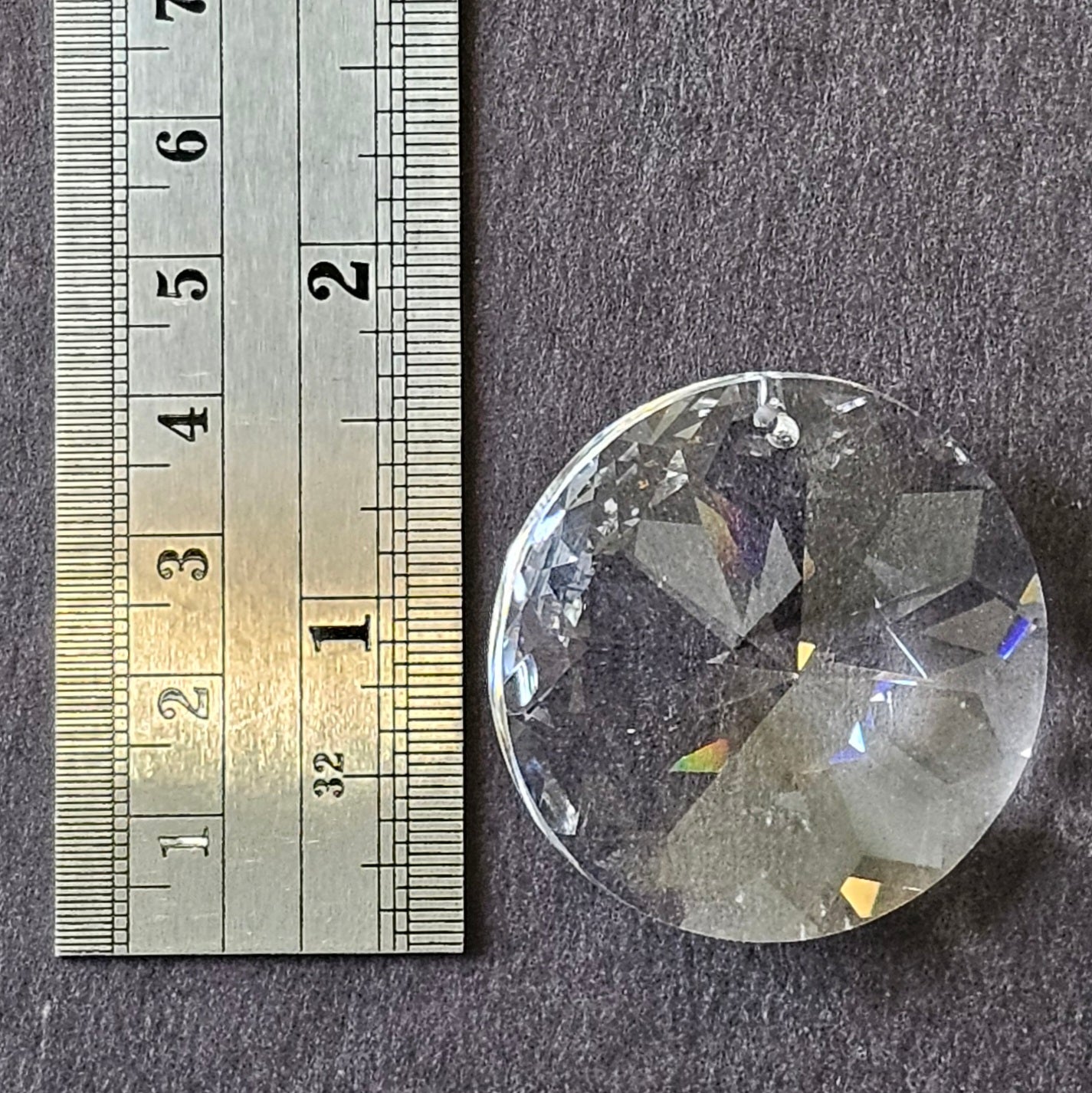 40mm Round - Crystal Prism