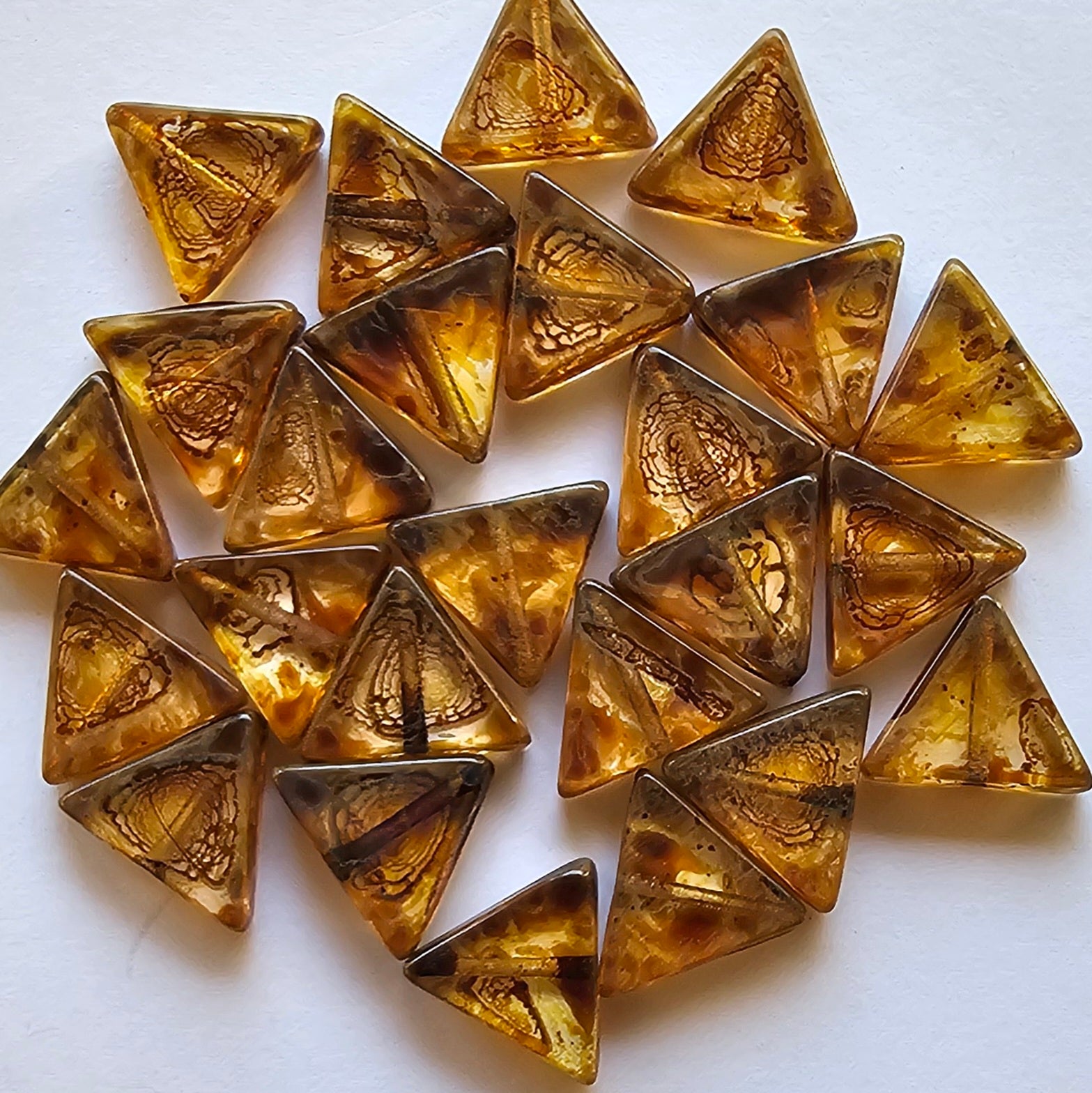 12mm Crystal Picasso Triangles