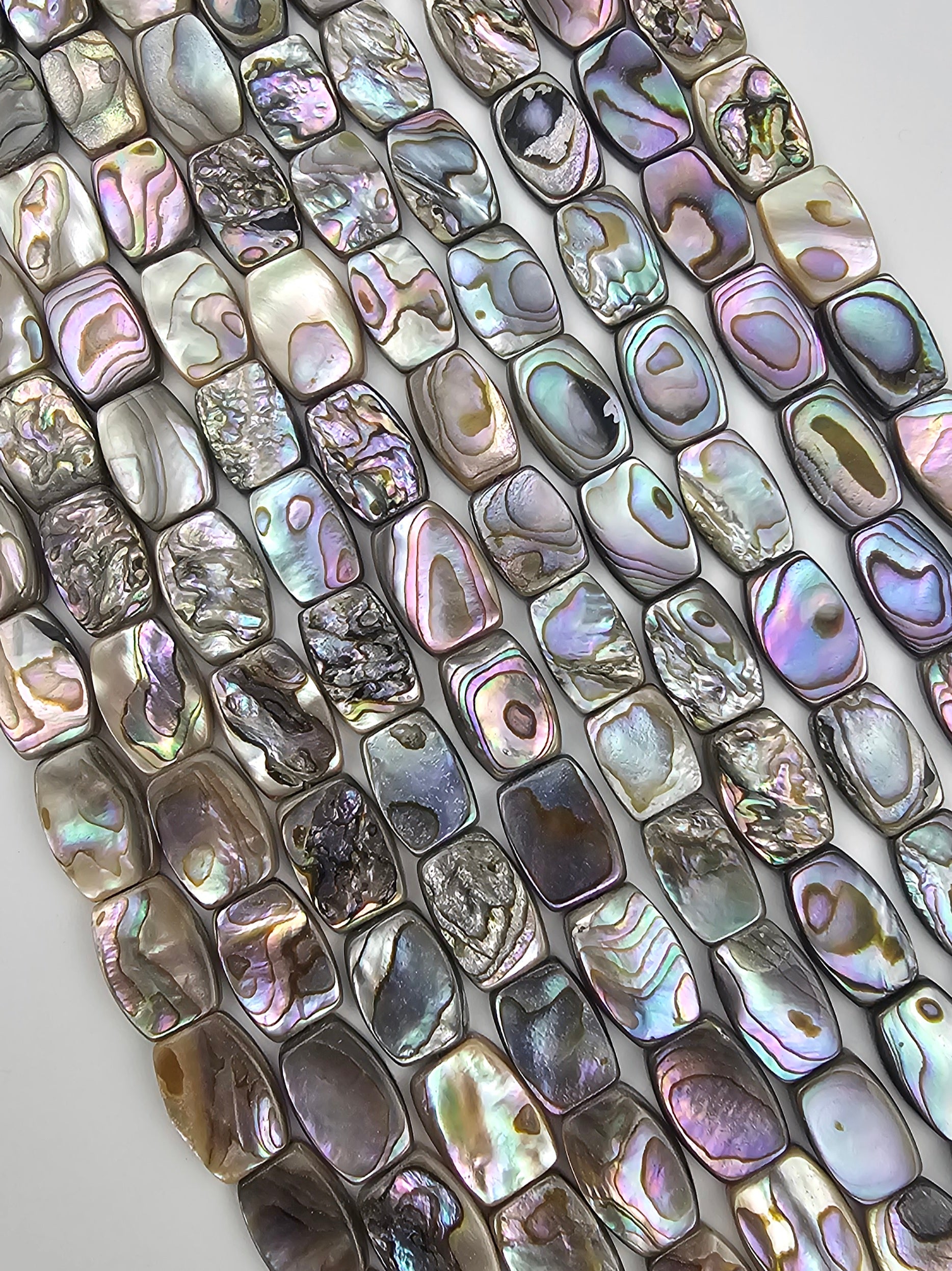 Abalone Ovals Squared Ends - North American