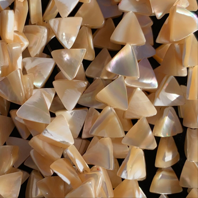 8mm Triangles Mother of Pearl Triangles - Natural Color