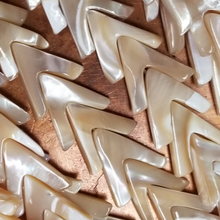 16mm Chevron Mother of Pearl Chevrons - Natural Color