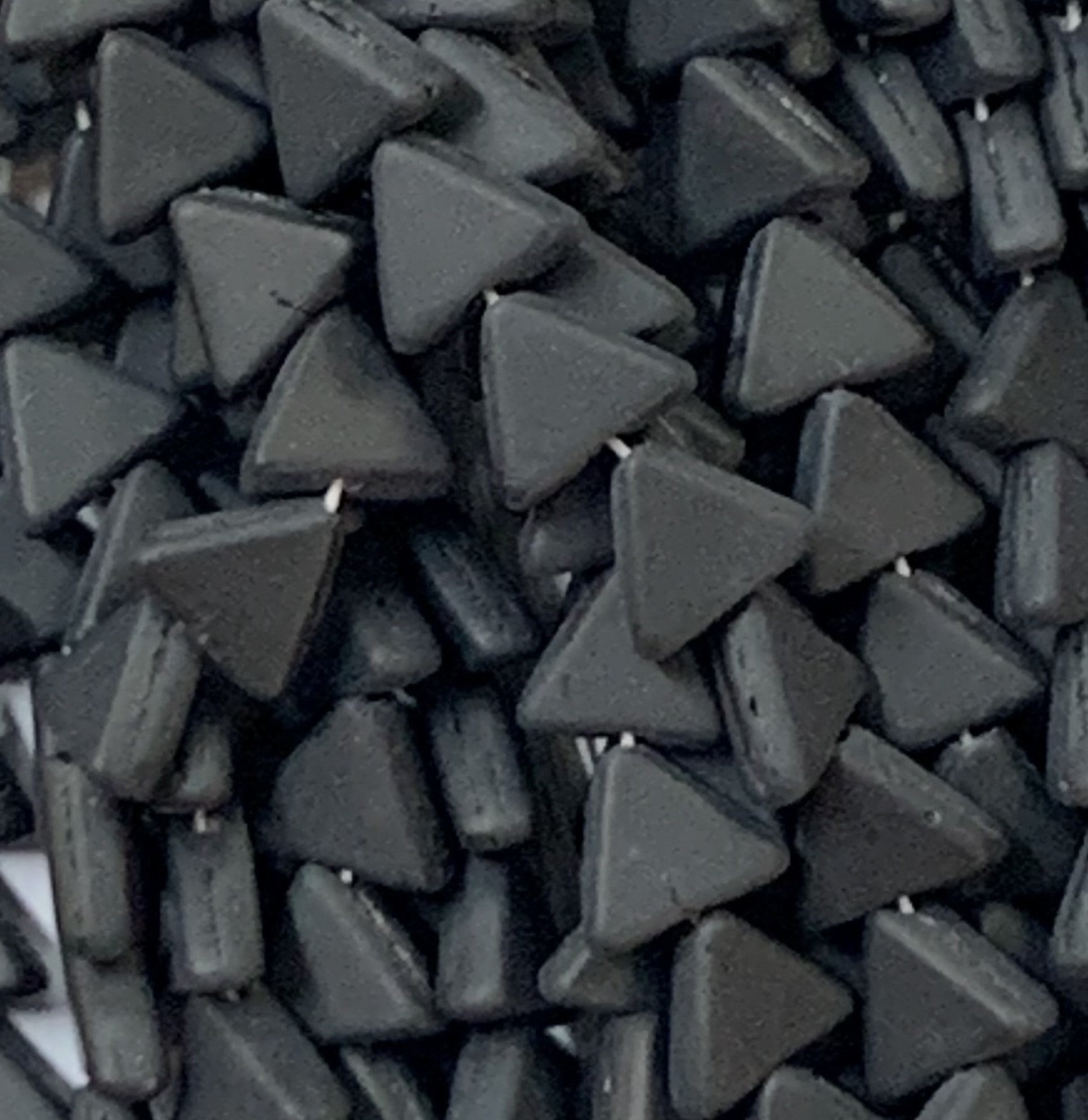 6mm Black Matte Triangles