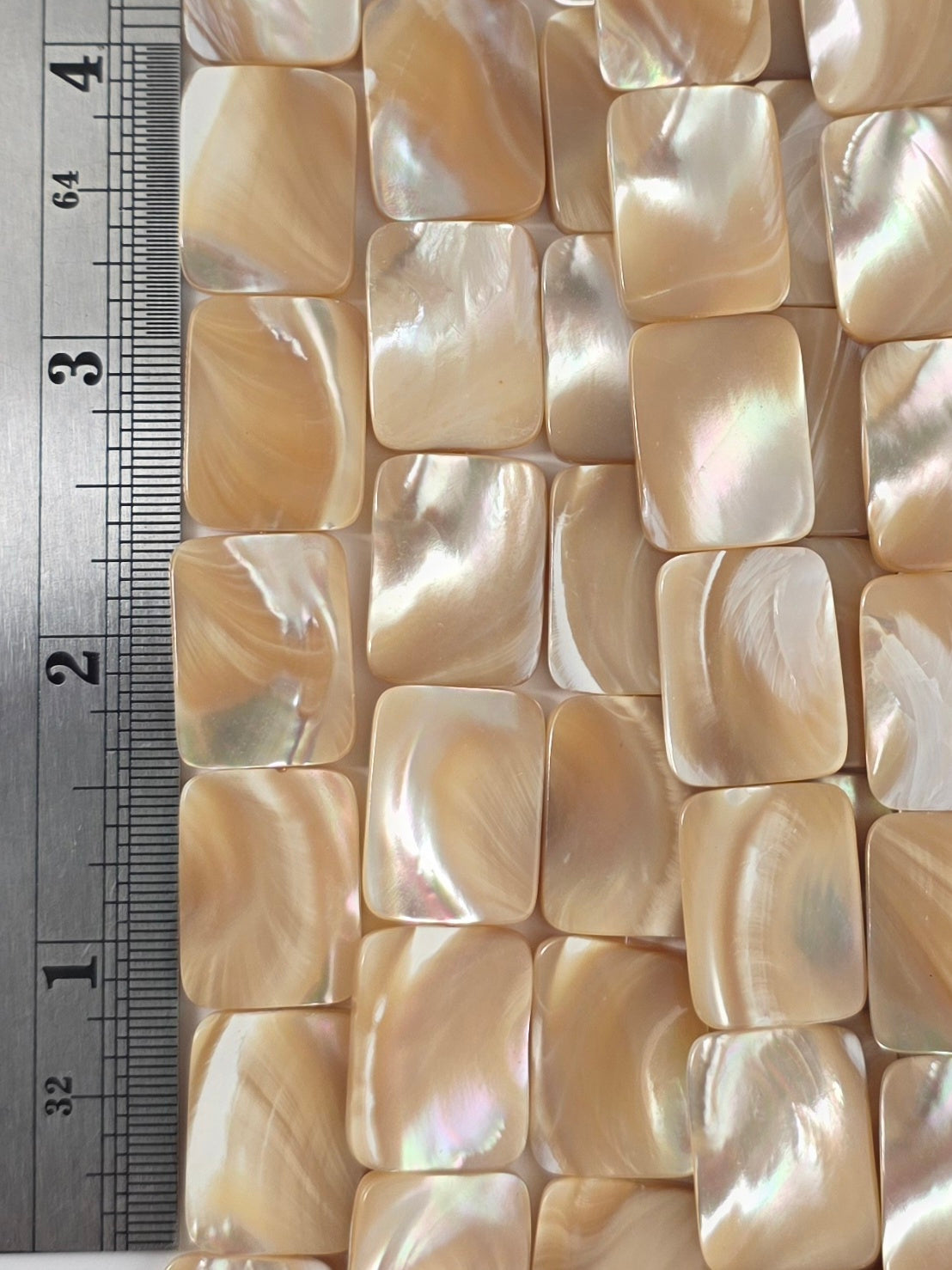15X20mm - Mother of Pearl - Rectangles - Natural