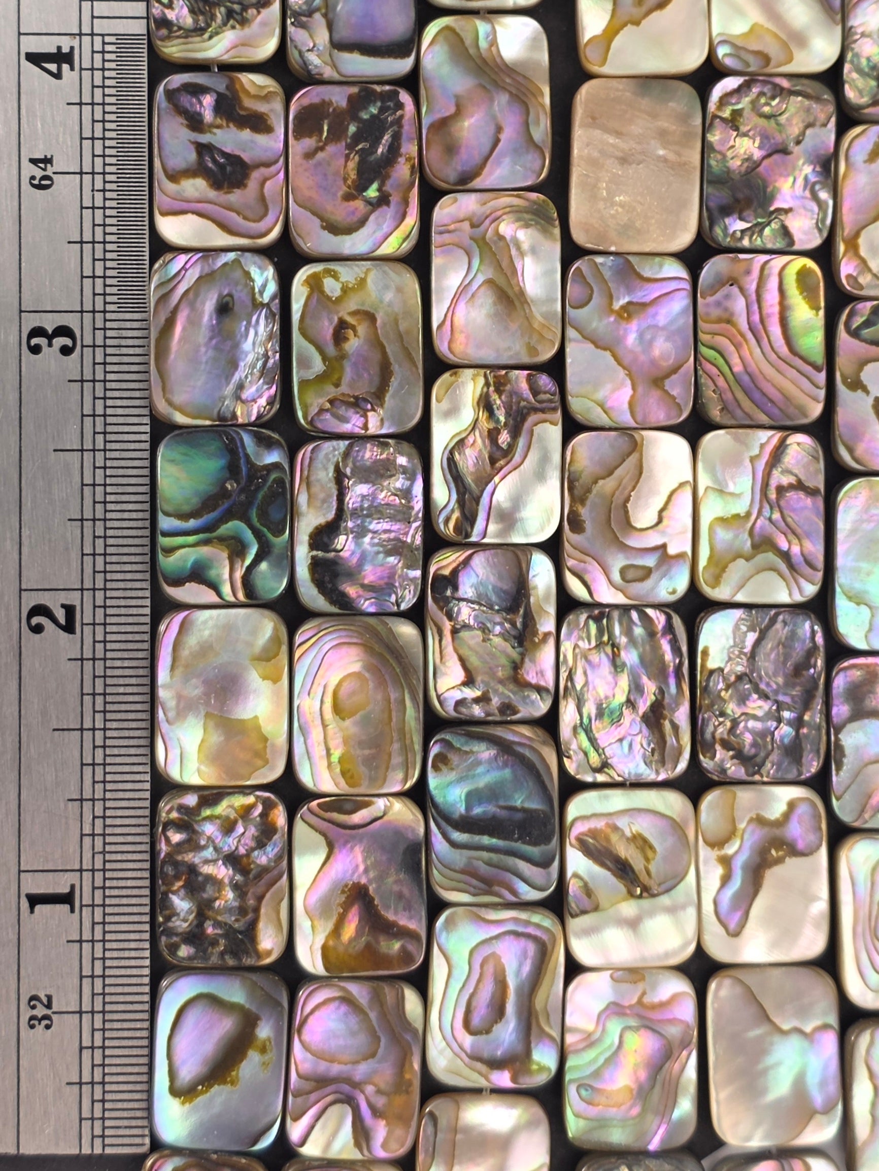 12x16mm - Abalone - Rectangles - North American