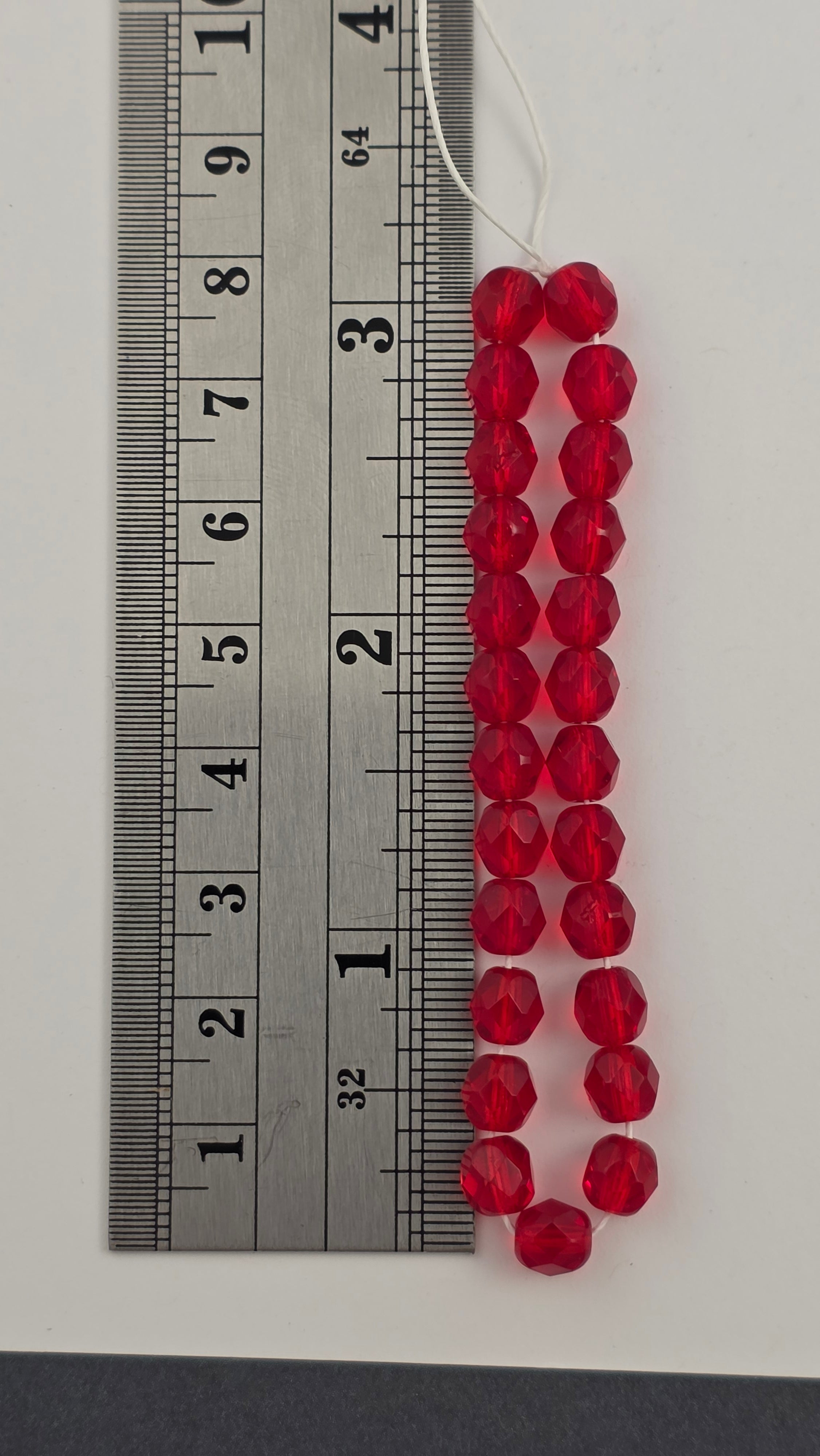 6mm - Ruby - Fire Polished