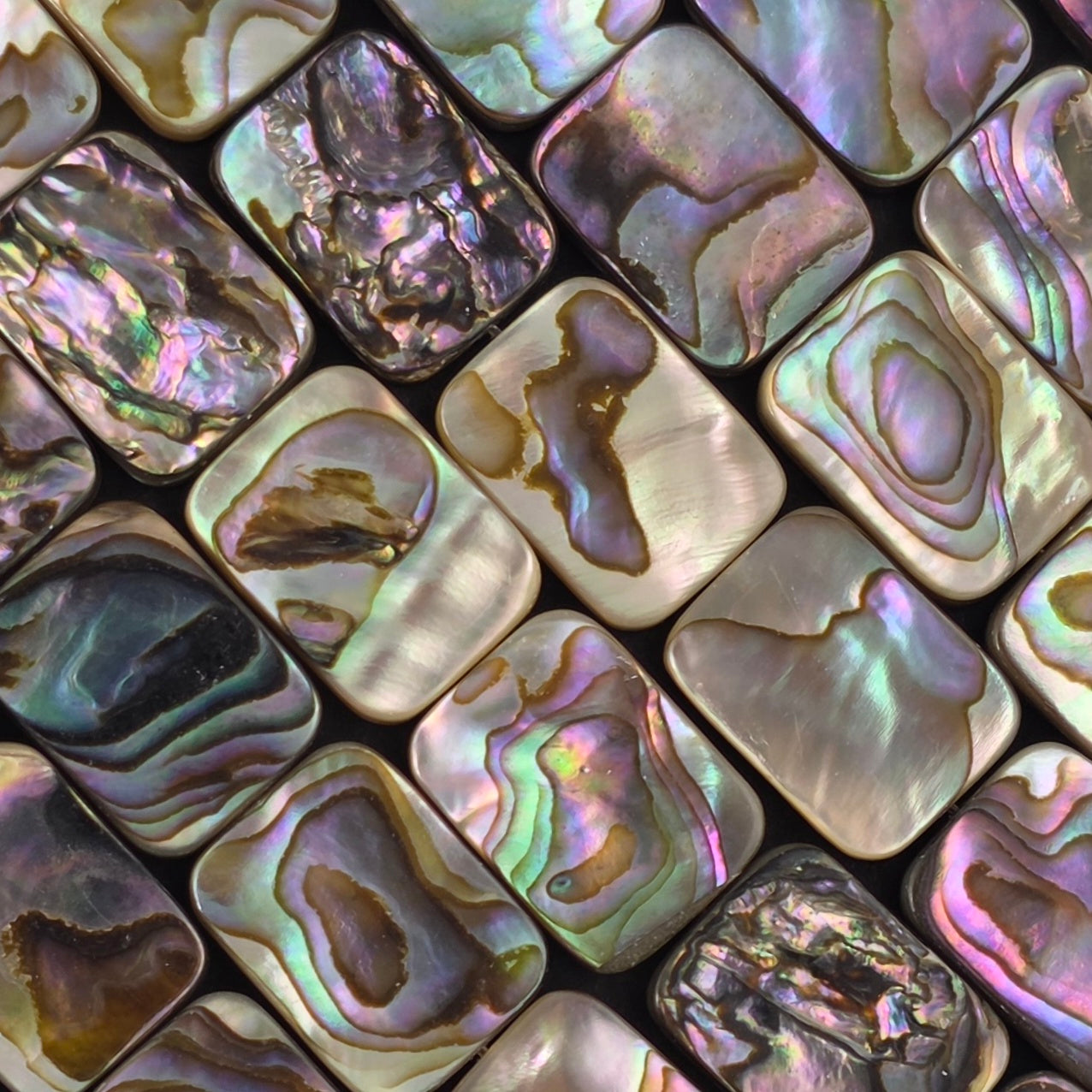12x16mm - Abalone - Rectangles - North American