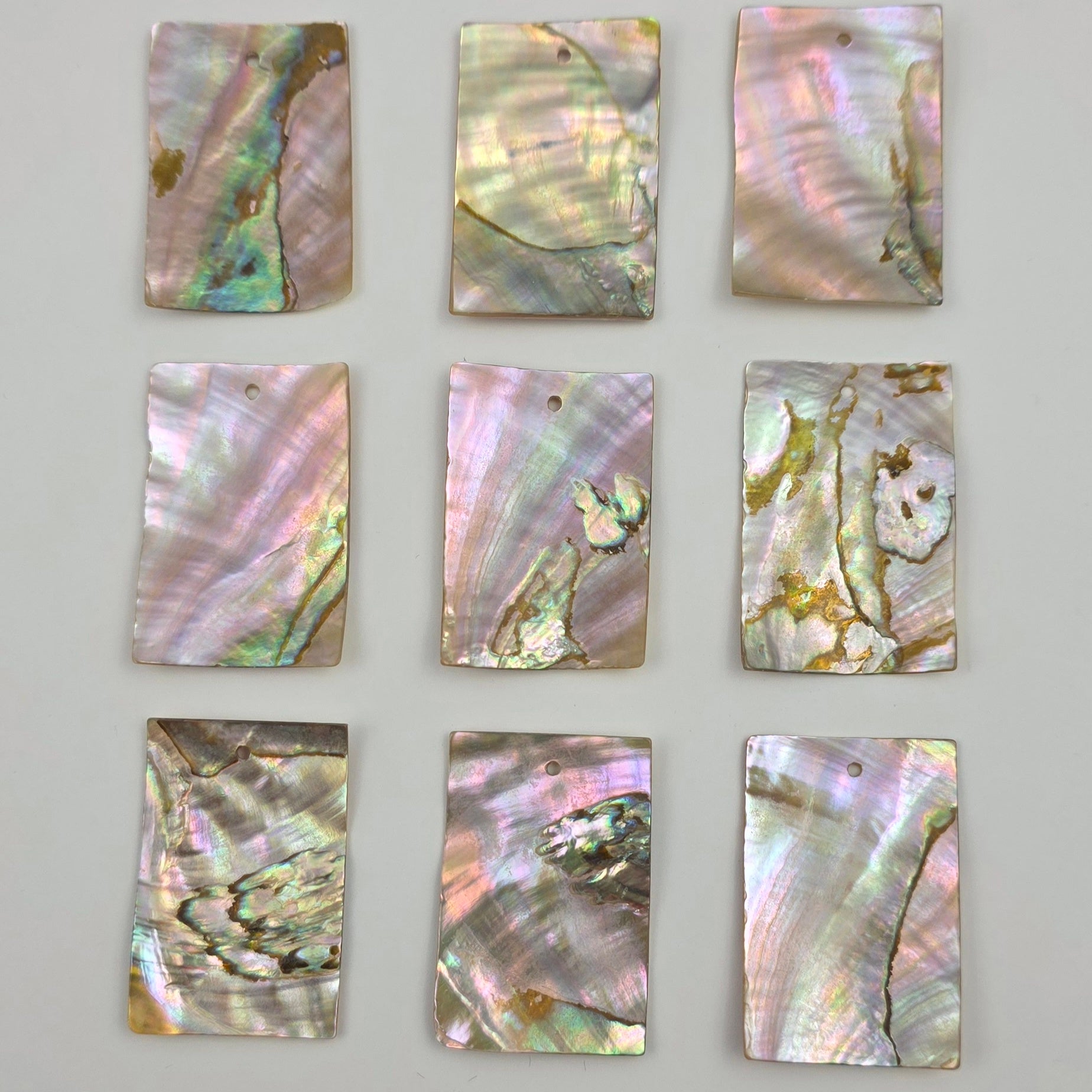 1.5x1 inch Abalone Triangle - 1 piece